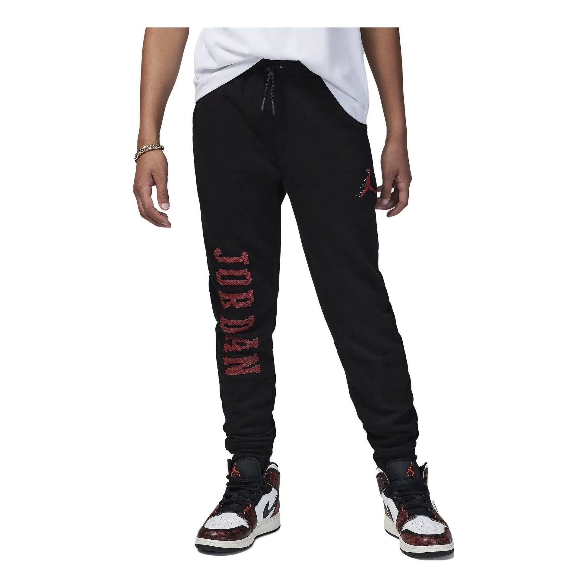 (GS) Air Jordan MJ Essentials Member Sweatpants 'Black' 95C723-023