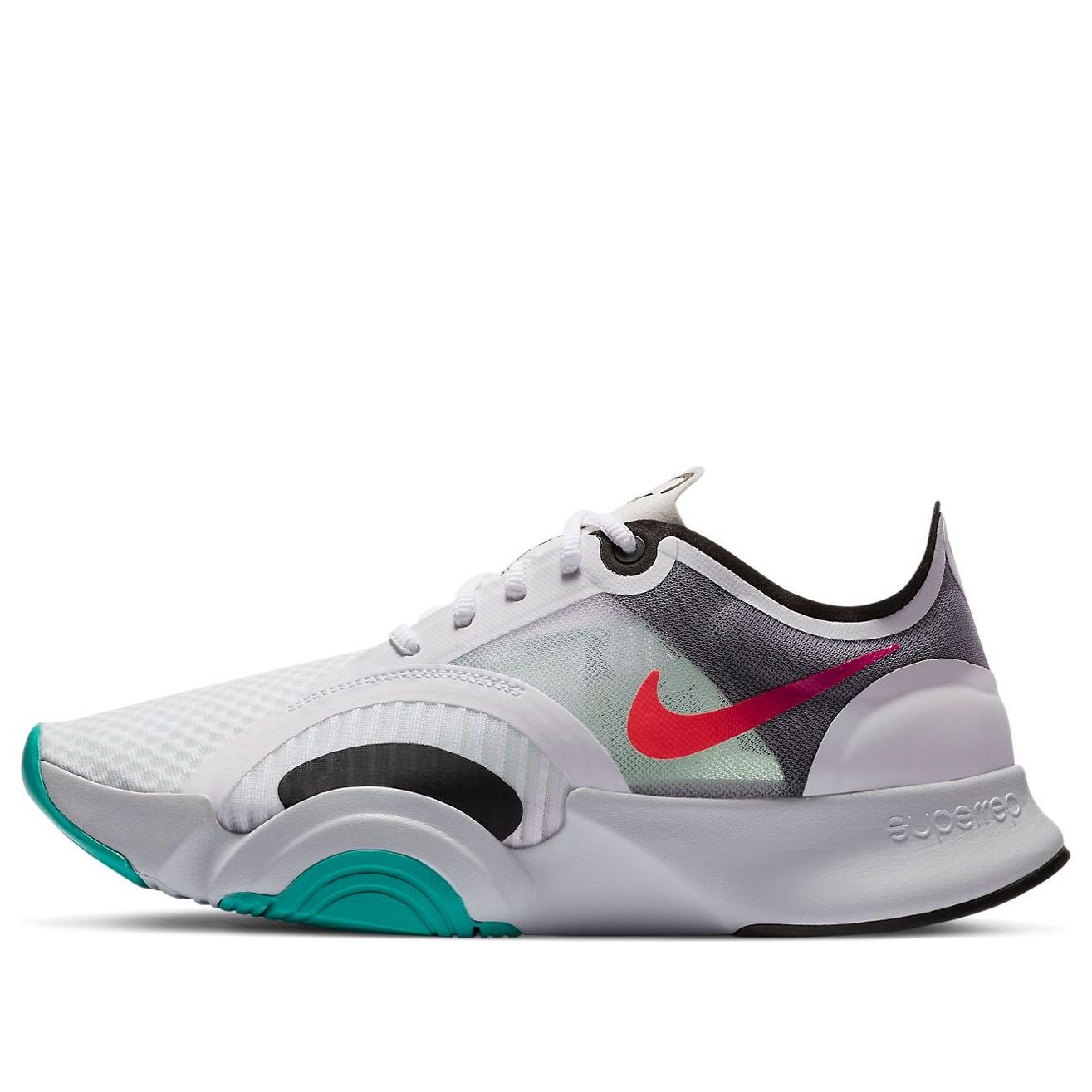 (WMNS) Nike SuperRep Go 'Football Grey Flash Crimson' CJ0860-120