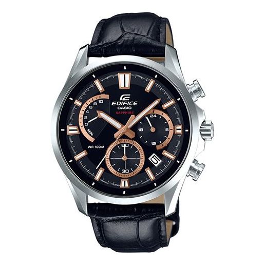 CASIO Quartz Waterproof EDIFICE Mens Black Analog EFB-550L-1AVUPR