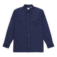 Men's Levis lapel Denim Shirt Denim Blue 36249-0003