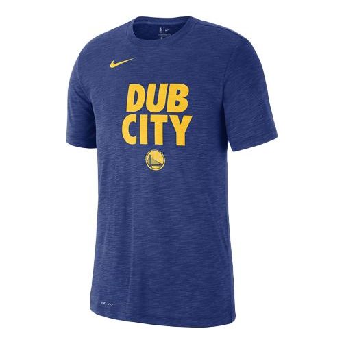 Nike e Warriors NBA Dri-FIT Short Sleeve Blue AQ6579-495