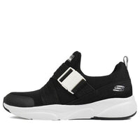 (WMNS) Skechers Low-Top Buckled 'Black' 66666167-BLK