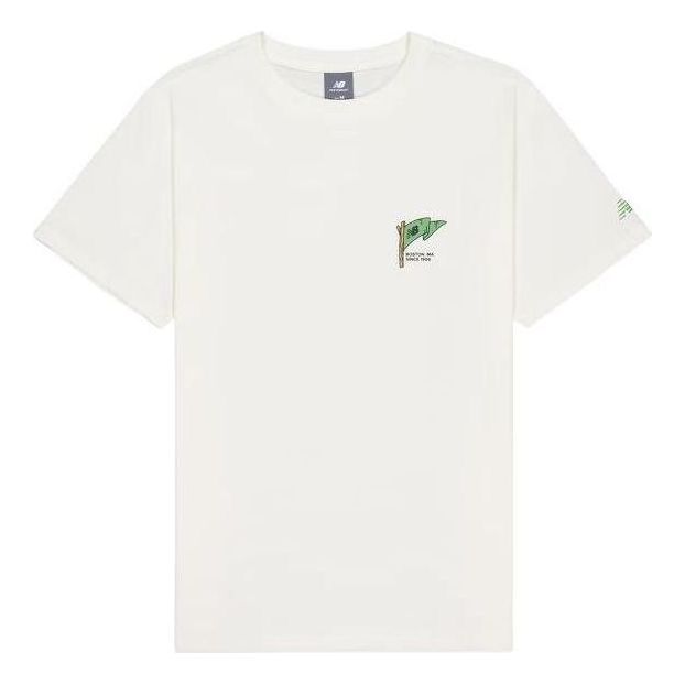 New Balance Flag Graphic T-Shirt Asia Sizing 'White' AMT41361-CIC