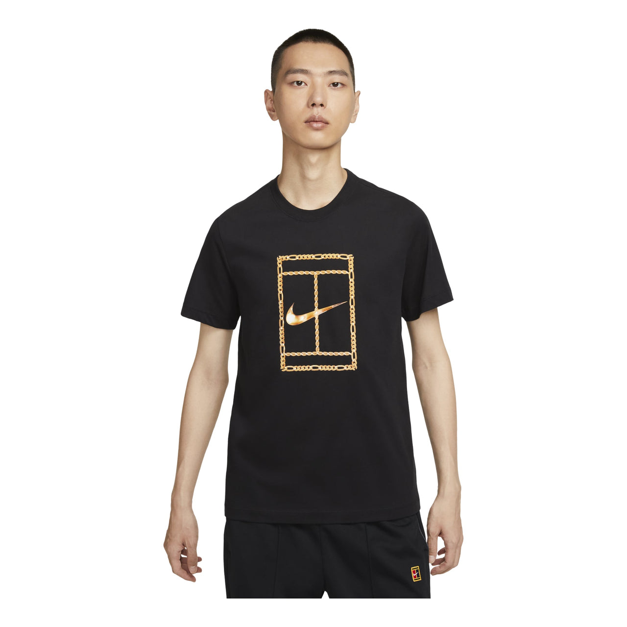 Nike Court Heritage Dri-FIT T-Shirt 'Black Gold' HF6218-010
