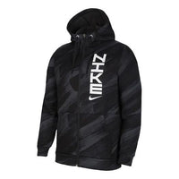 Men's Nike Therma-FIT Sport Clash Full-Length Zipper Cardigan Training Hooded Track Jacket Black DD1891-010