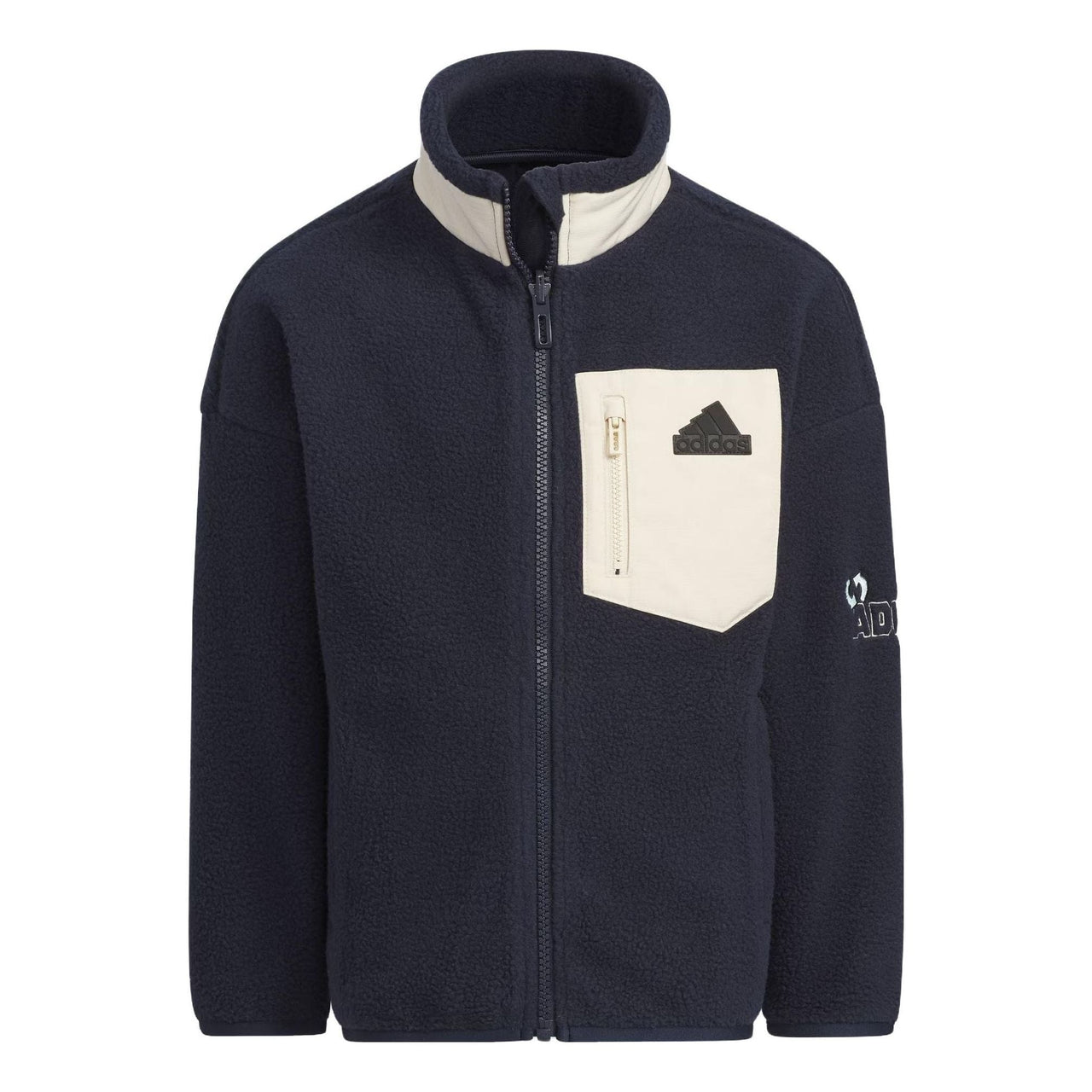 (GS) adidas City Escape Fleece Jacket Asia Sizing 'Navy White' IY5030