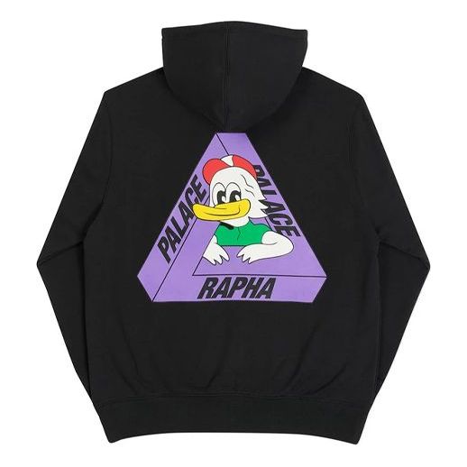 PALACE x Rapha Crossover Off Bike Hood Cartoon Pattern Unisex Black P19HD084