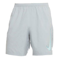 Nike Logo Printing Training Sports Quick Dry Breathable Shorts Gray Blue Grayblue CV1468-019