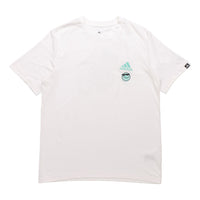 adidas Smiling Face Soccer/Football Printing Sports Short Sleeve White GL3488