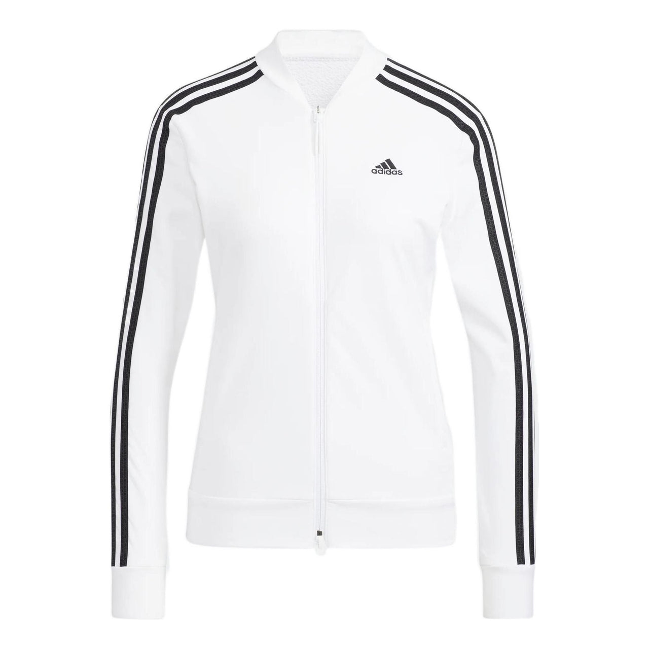 (WMNS) adidas 3-Stripe Jacket Asia Sizing 'White Black' HA0214