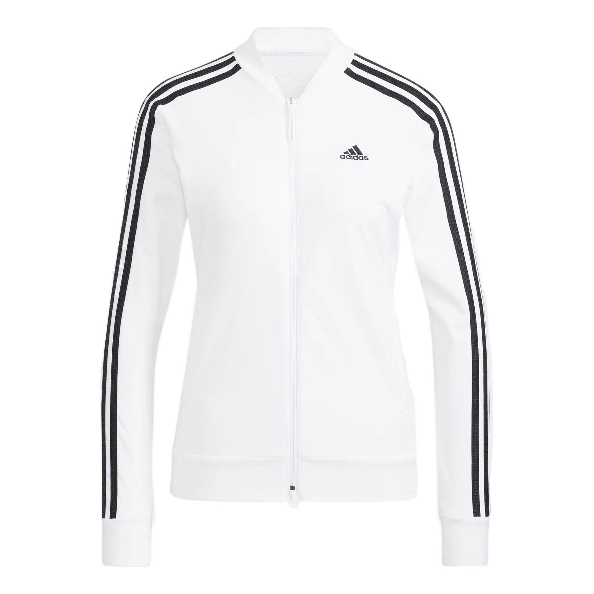 (WMNS) adidas 3-Stripe Jacket Asia Sizing 'White Black' HA0214