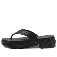 (WMNS) Gucci Thong Platform Sandal 'Black' 746334-JFM00-1000