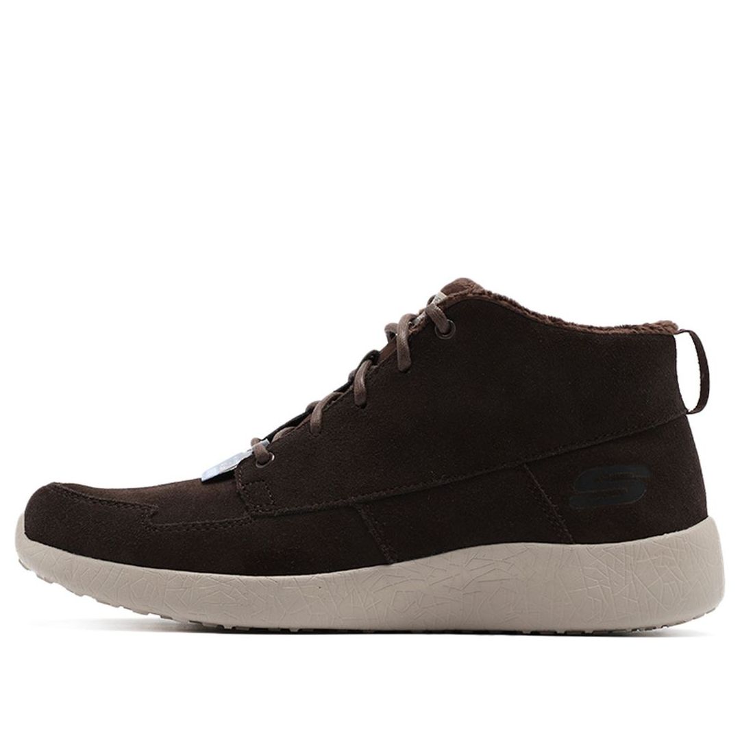 Skechers Burst Fleece Lined Stay Warm Sports Shoe Brown 666017-CHOC