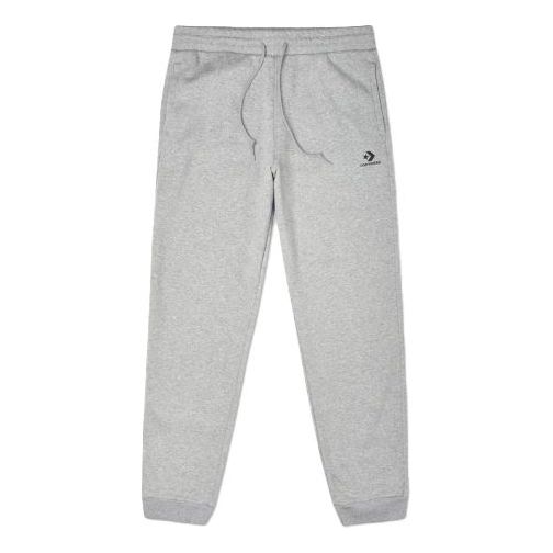 Converse Go To Star Chevron Standard-Fit Fleece Sweatpants Asia Sizing 'Grey' 10019925-A02