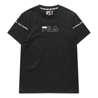 (WMNS) FILA FUSION Short Sleeve Black T-Shirt T11W021102F-BK