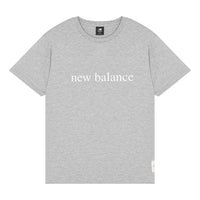 New Balance Essentials Logo T-Shirt Asia Sizing 'Grey' AMT21566-AG