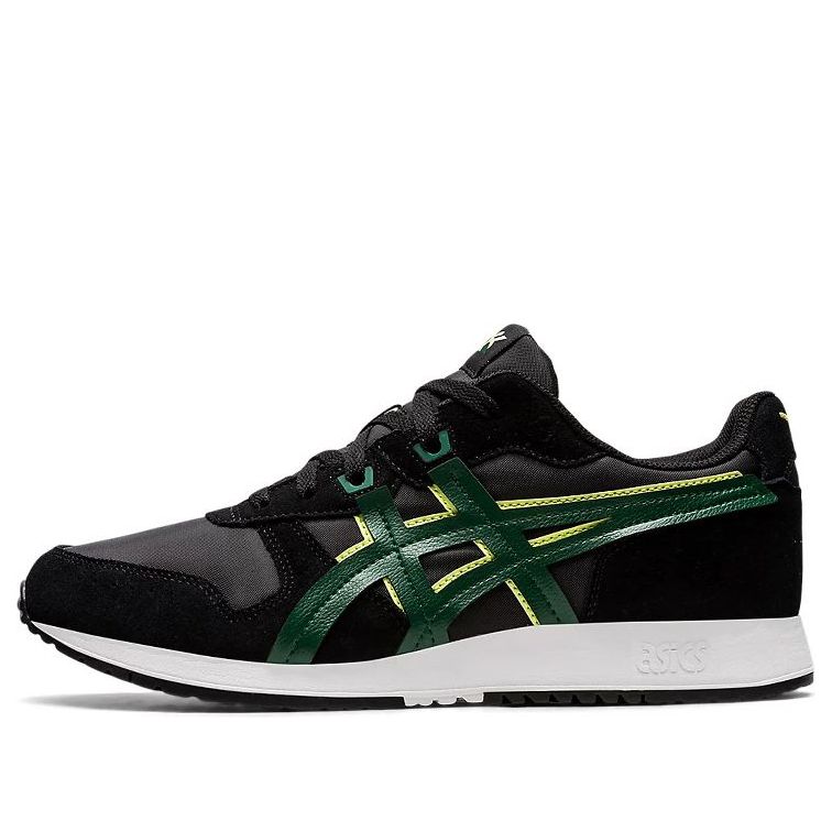 ASICS Unisex Lyte Classic Comfortable Running Shoes Black/Green 1201A302-001