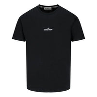 Men's STONE ISLAND SS21 Printing Round Neck Short Sleeve Black 74152NS85-V0029