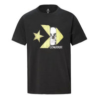Men's Converse Skeleton Logo Printing Short Sleeve Black 10019893-001