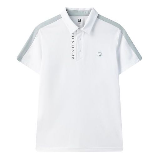 FILA Athletics Business Casual Short Sleeve polo White A11M125158F-WT