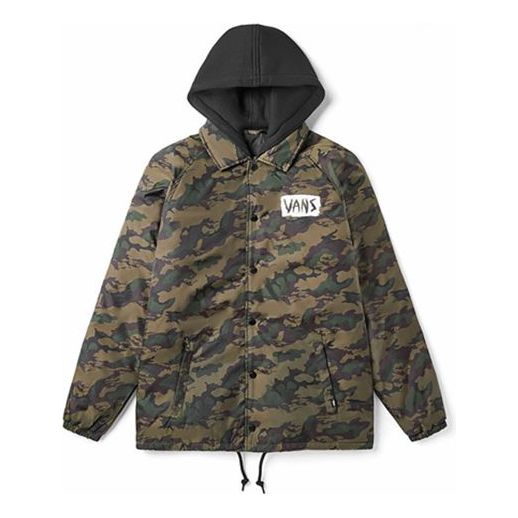 Men's Vans Stay Warm With Down Feather Athleisure Casual Sports Jacket Camouflage VN0A4BQ3T88