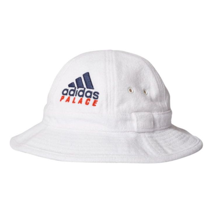 Palace X Adidas On Court Towel Bucket Hat 'White' CZ2740