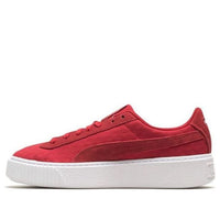 (WMNS) PUMA Basket Platform DE Casual Sneakers Red/White 364102-03