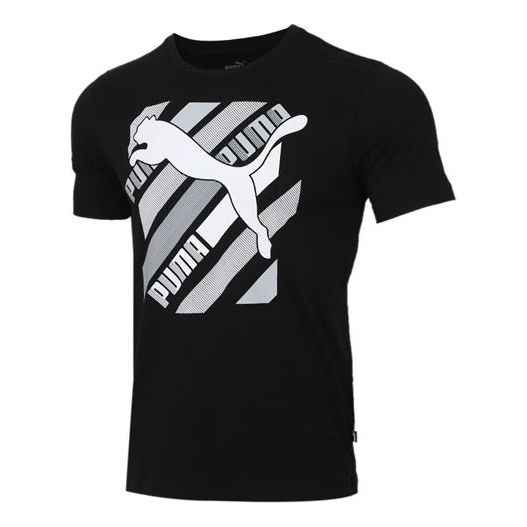 PUMA Breathable Casual Sports Short Sleeve Black 583838-01
