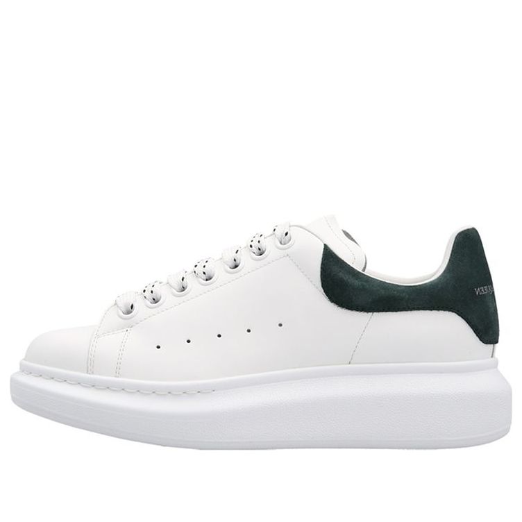 (WMNS) Alexander McQueen Oversized Low-Top Sneakers 'White Dark Green' 718139WIBN28936
