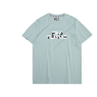 FILA Tennis Alphabet Printing Short Sleeve Gray Green T11M021108F-GN