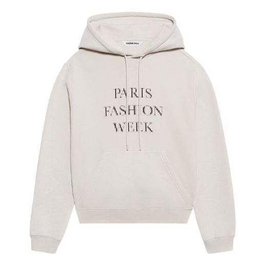 (WMNS) Balenciaga SS21 Fashion Week Shrunk Hooded Sweatshirt Grey 657683TKV852984