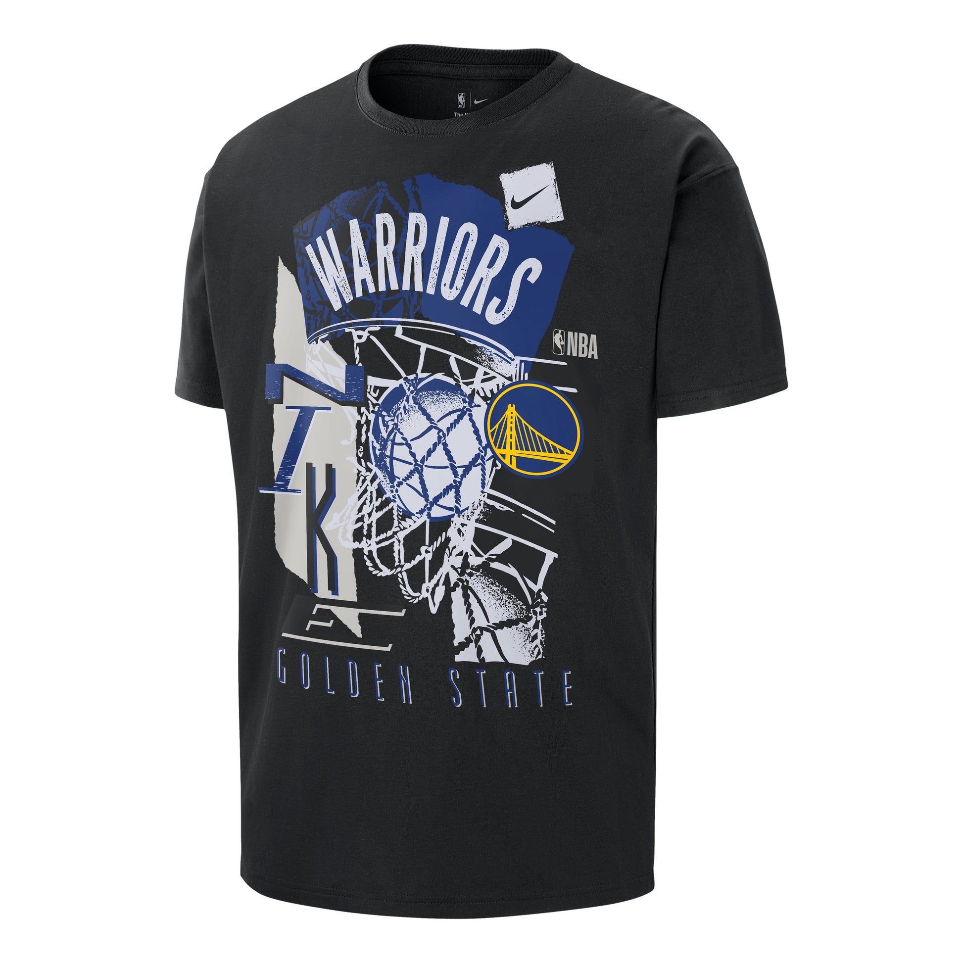 Nike NBA Golden State Warriors Courtside T-Shirt 'Black' HV5642-010