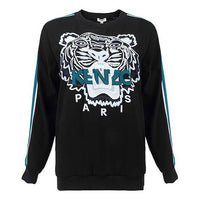 (WMNS) KENZO Embroidered Logo Long Sleeves Hoodie Black F752TO0105AC-99