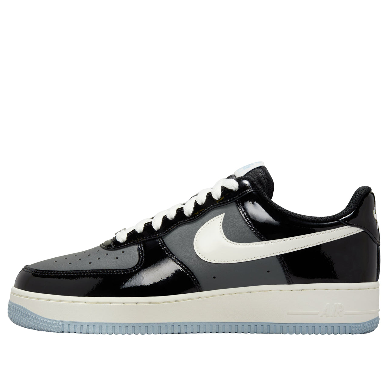 Nike Air Force 1 Low 'Black Iron Grey Patent' IB7676-001