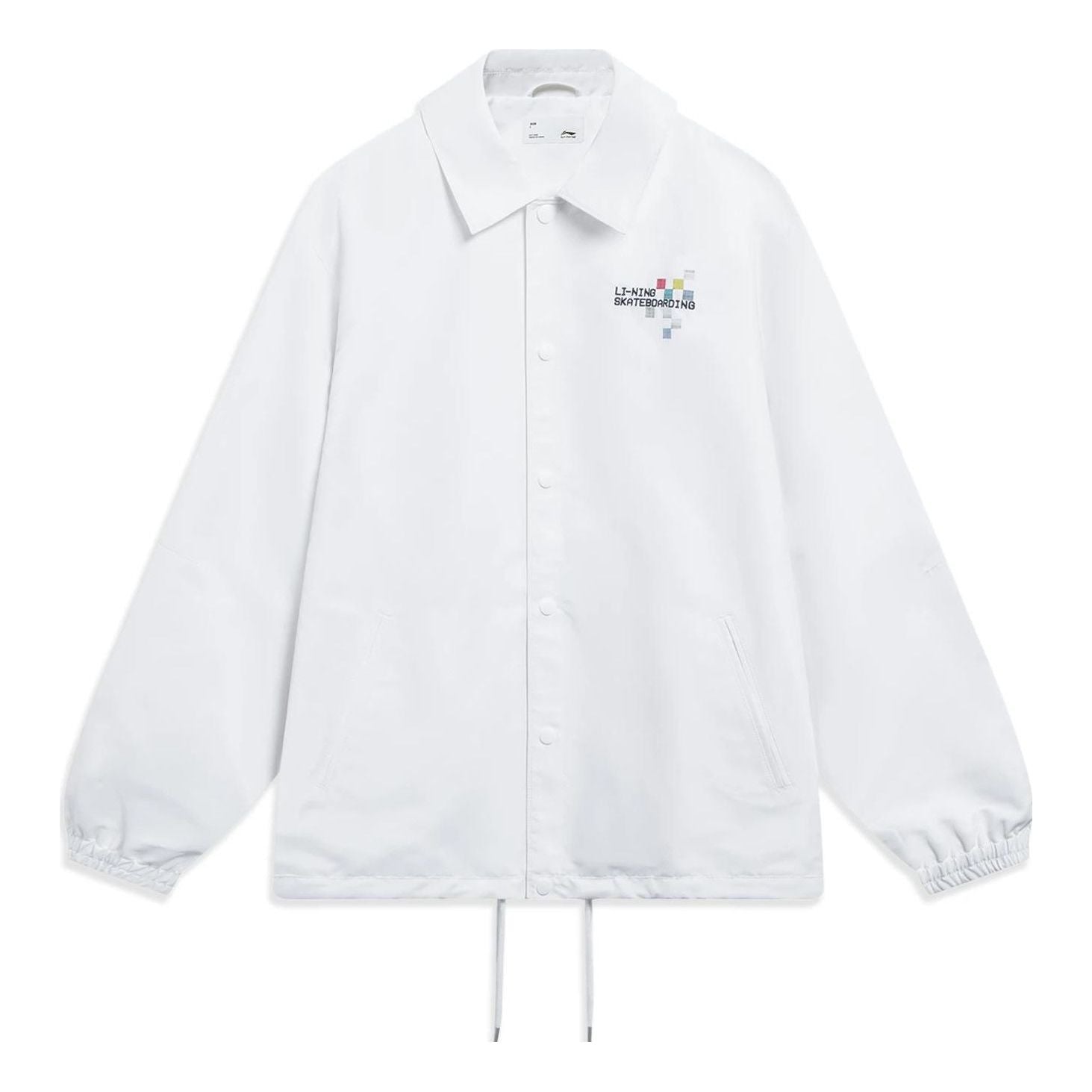Li-Ning Skateboarding Graphic Loose Fit Jacket 'White' AFDT129-2