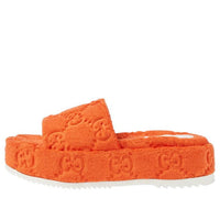(WMNS) Gucci GG Platform Sandal 'Orange' 700599-U2O00-7519