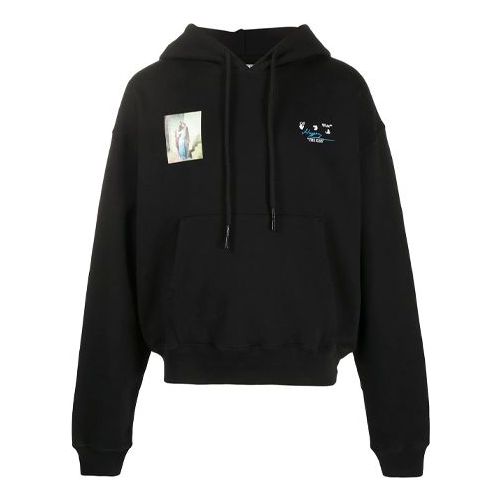 Men's Off-White The Kiss Printing Black OMBB037T20FLE0151061