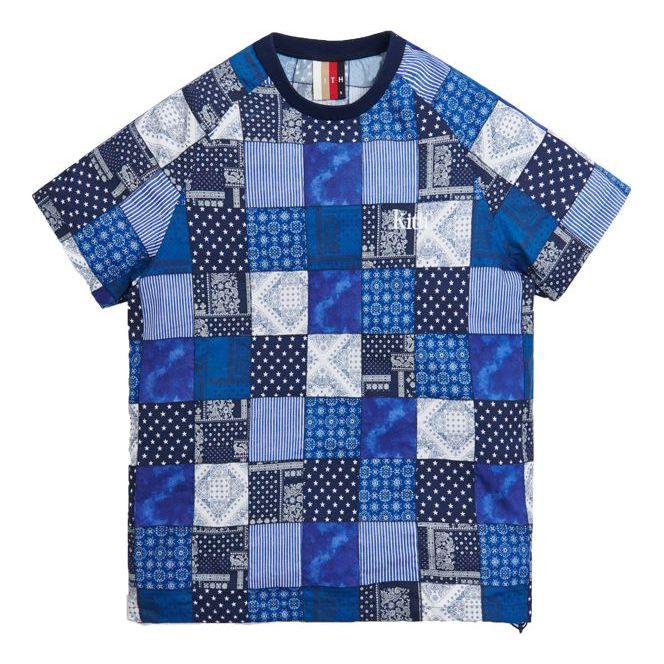 KITH Indigo Embroidered Short Sleeve Unisex Navy Blue KH3734-102