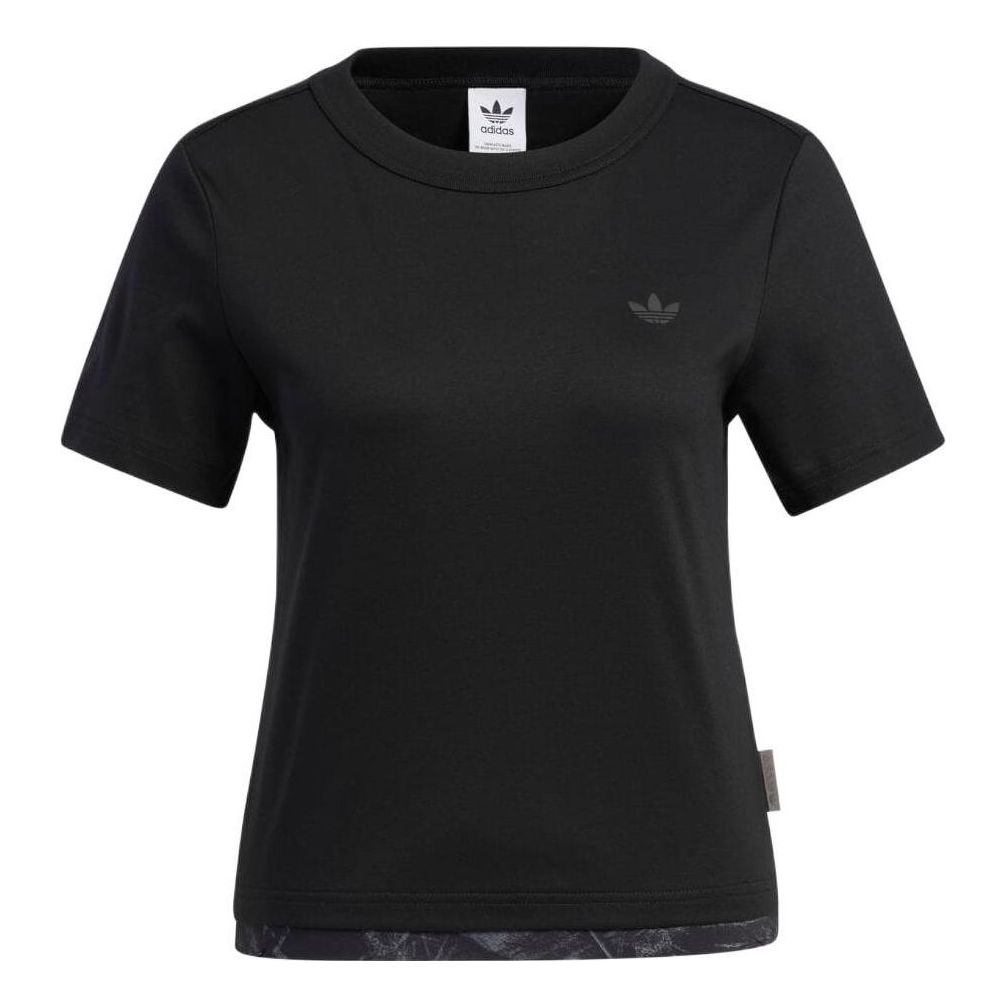 (WMNS) adidas In Motion T-Shirt Asia Sizing 'Black' HS9516