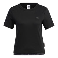 (WMNS) adidas In Motion T-Shirt Asia Sizing 'Black' HS9516