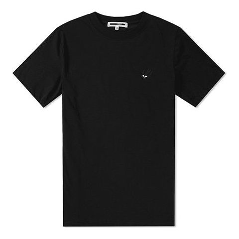 McQ Alexander McQueen Swallow Short Sleeve Unisex Black 277605-RKH36