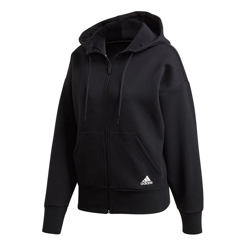 (WMNS) adidas 3S DK FZ S HD Jacket Black FR5113