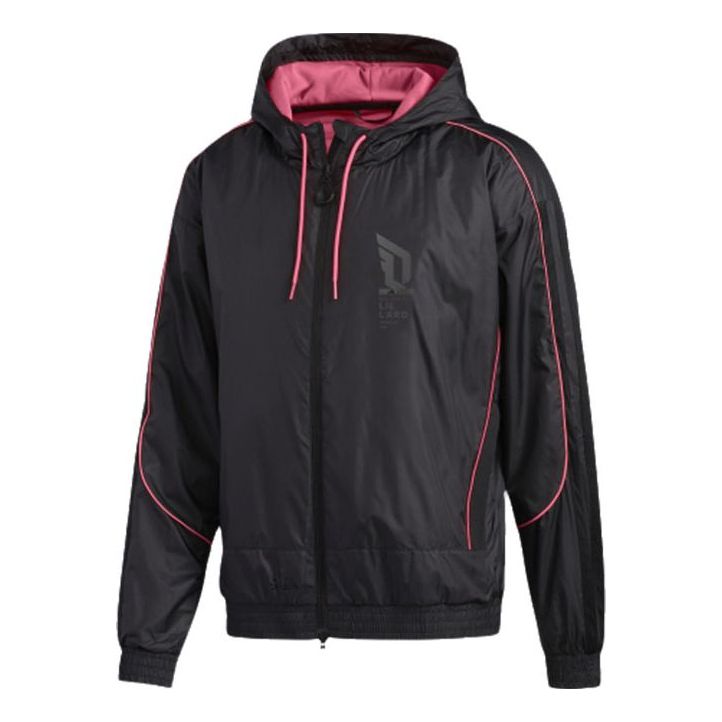 adidas Dame Vis Jkt Basketball Sports Hooded Jacket Black GL7106