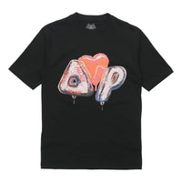 PALACE FW20 Inflator Love Pattern Round Neck Short Sleeve Black T-Shirt P19TS058