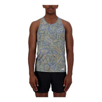New Balance Run For Life Printed Singlet Asia Sizing 'Grey Multi' MT33303Q-MLT