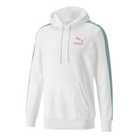 PUMA Cotton Crew Neck Hoodie 'White Blue Pink' 531354-A-52