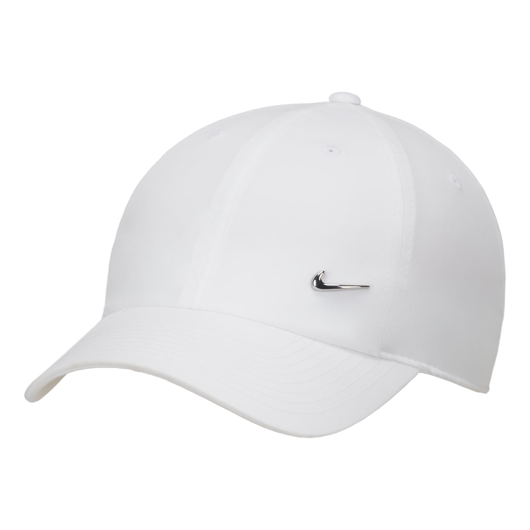 Nike Dri-FIT Club Metall-Swoosh Logo Cap 'White' FB5372-100