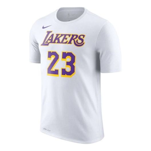 Men's Nike Basketball Casual Sports Short Sleeve White T-Shirt BQ1540-110