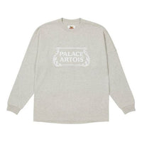PALACE x Stella Artois Drop Shoulder Longsleeve 'Grey Marl' PAL-SS21-30