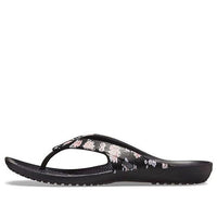 (WMNS) Crocs Kadee 2 Printed Flip Flops 'Floral Black' 205998-97J